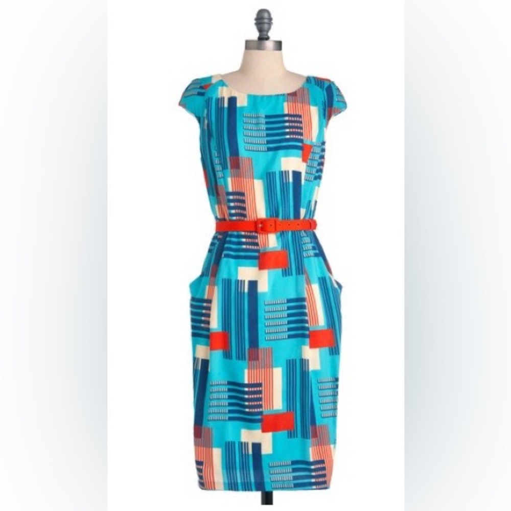 Eva Franco Vintage Retro Mod Palm Springs Pinup Dress